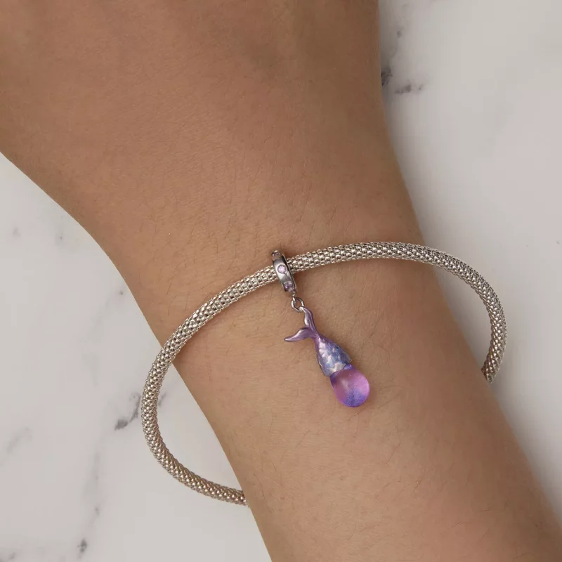 (imagen para) Colgante de encanto estilo Pandora con lágrimas de sirena - BSC874 - Ver 6