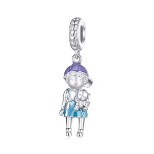 (imagen para) Colgante de niño estilo Pandora - BSC877