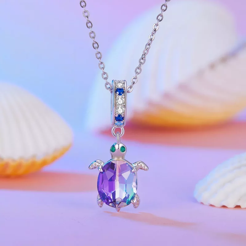 (imagen para) Colgante de tortuga delicado estilo Pandora - BSC849 - Ver 2