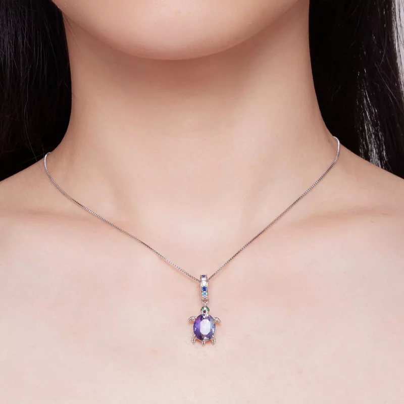 (imagen para) Colgante de tortuga delicado estilo Pandora - BSC849 - Ver 6
