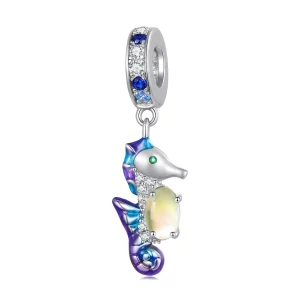 (imagen para) Colgante encantador de estilo Pandora con un exquisito caballito de mar - BSC850