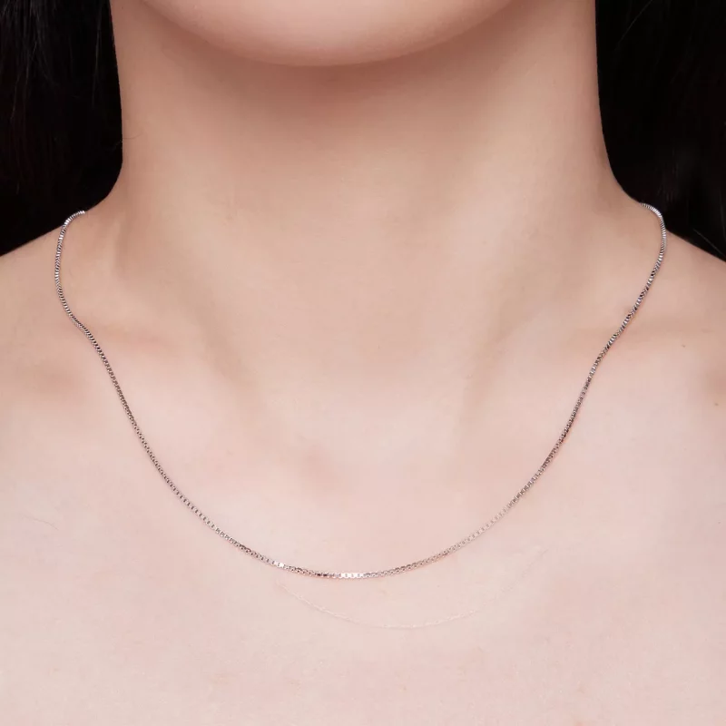 (imagen para) Collar de cadena básica estilo Pandora Boxchain 0.8 - SCA024 - Ver 4