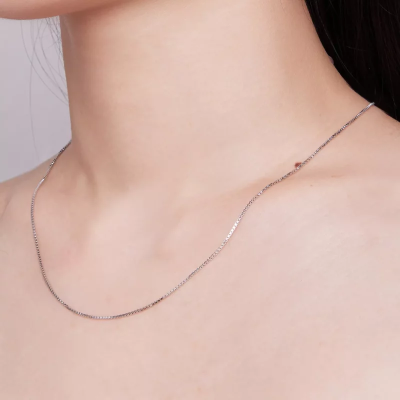 (imagen para) Collar de cadena básica estilo Pandora Boxchain 0.8 - SCA024 - Ver 6
