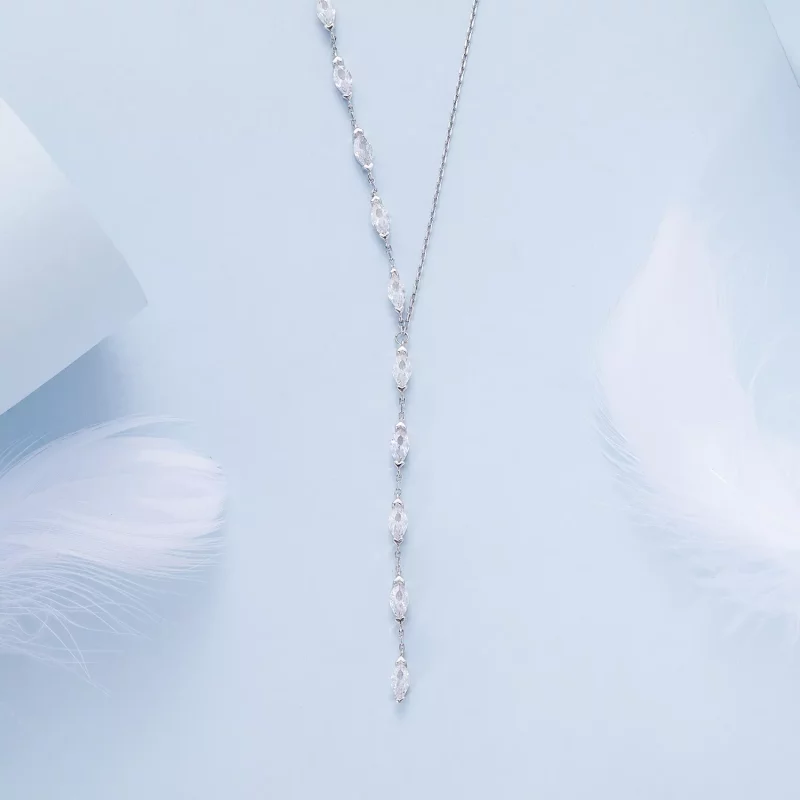 (imagen para) Collar de cadena estilo Pandora en forma de Y - BSN330 - Ver 3