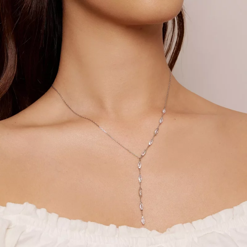 (imagen para) Collar de cadena estilo Pandora en forma de Y - BSN330 - Ver 5