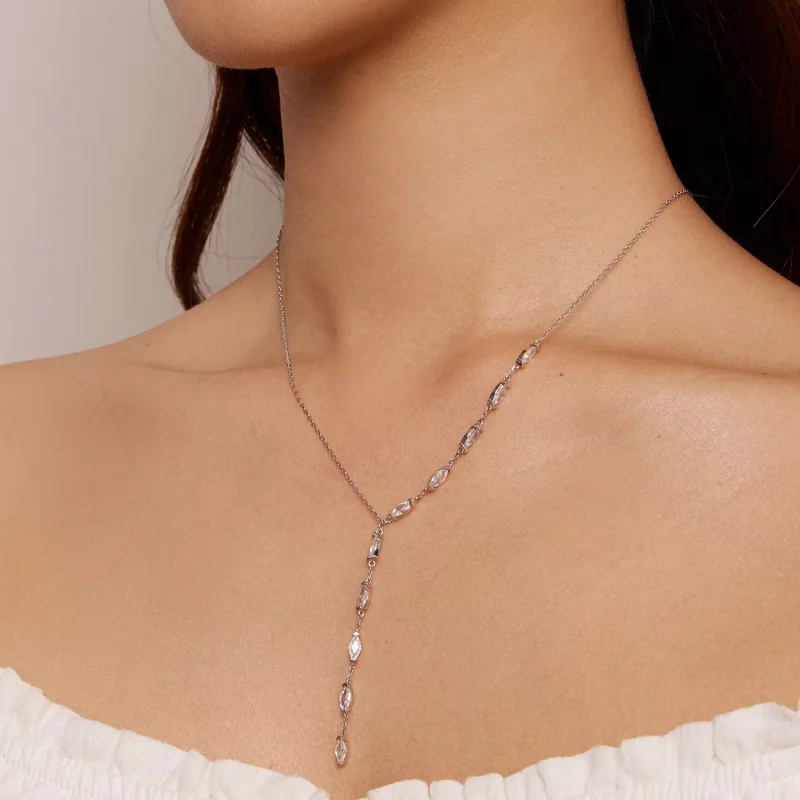 (imagen para) Collar de cadena estilo Pandora en forma de Y - BSN330 - Ver 6