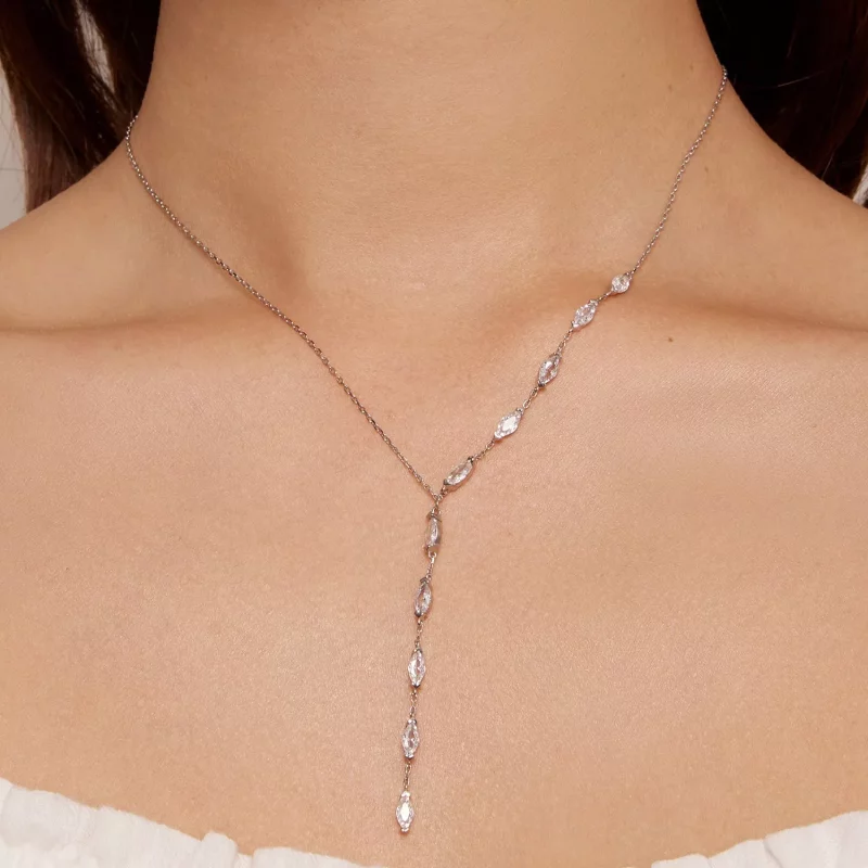 (imagen para) Collar de cadena estilo Pandora en forma de Y - BSN330 - Ver 7