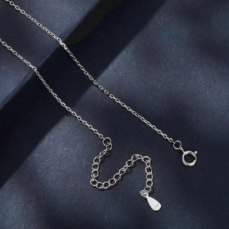 (imagen para) Collar de estilo Pandora con lujoso Moissanite - MSN006-A - Ver 5