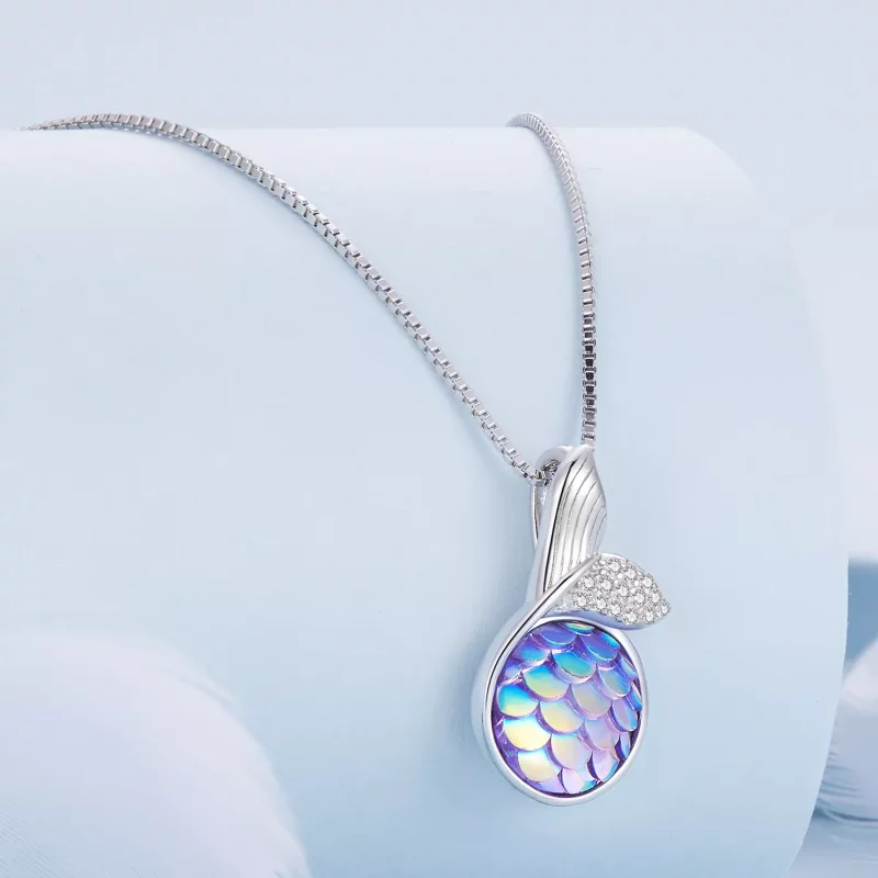 (imagen para) Collar estilo Pandora con cola de pez - BSN326 - Ver 2