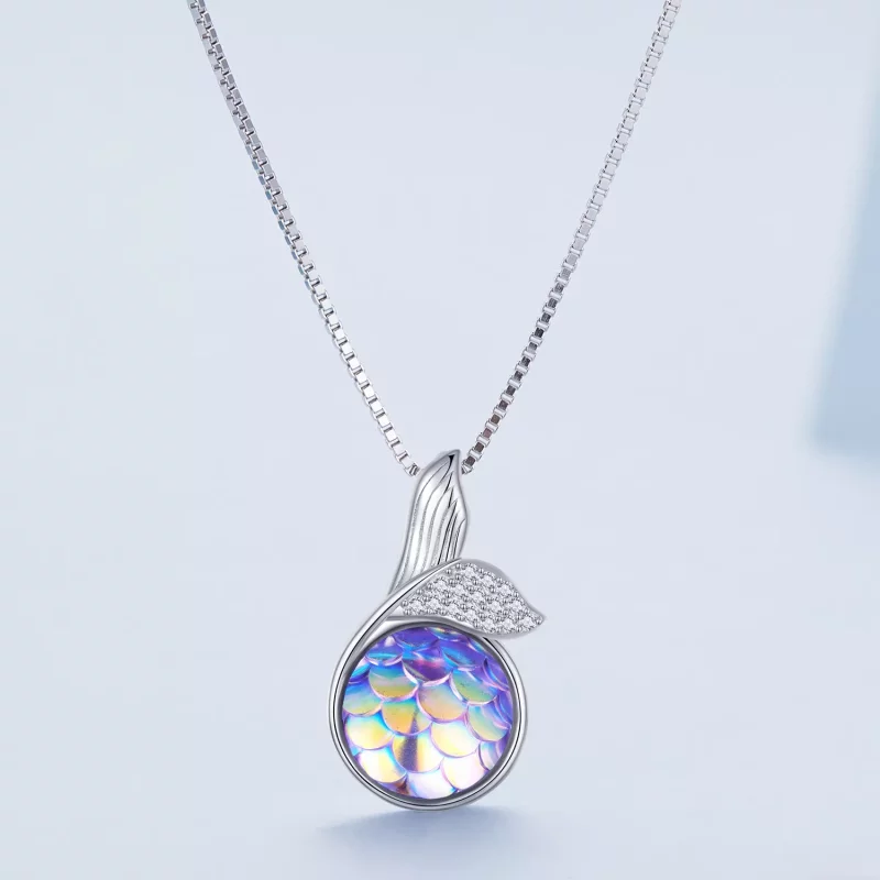 (imagen para) Collar estilo Pandora con cola de pez - BSN326 - Ver 3
