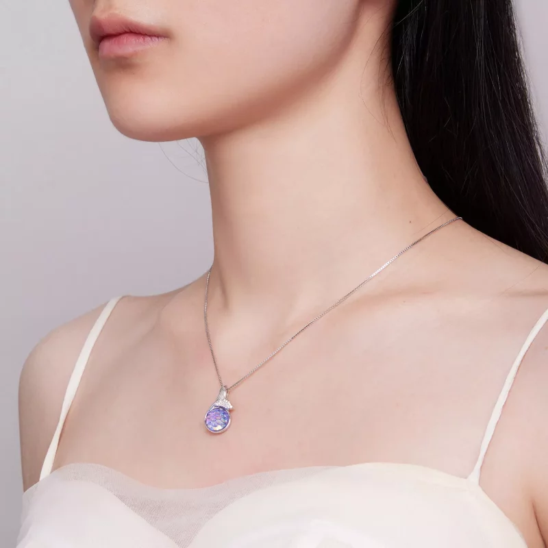 (imagen para) Collar estilo Pandora con cola de pez - BSN326 - Ver 5