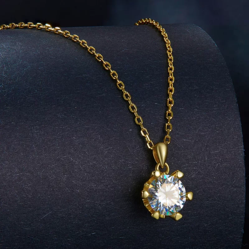 (imagen para) Collar estilo Pandora con lujoso moissanite - MSN006-B - Ver 2