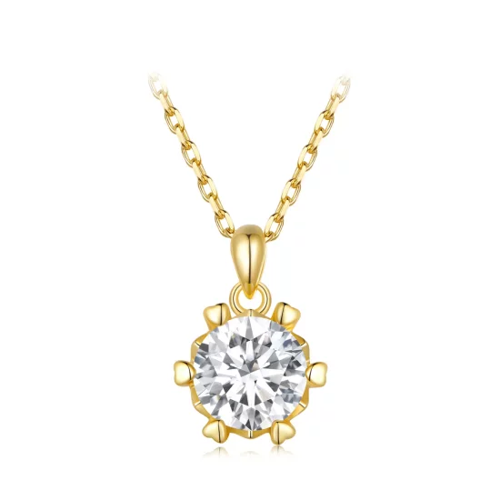 (imagen para) Collar estilo Pandora con lujoso moissanite - MSN006-B