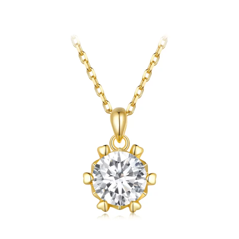 (imagen para) Collar estilo Pandora con lujoso moissanite - MSN006-B