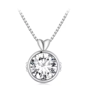 (imagen para) Collar estilo Pandora con Moissanite de 1 quilate - MSN013