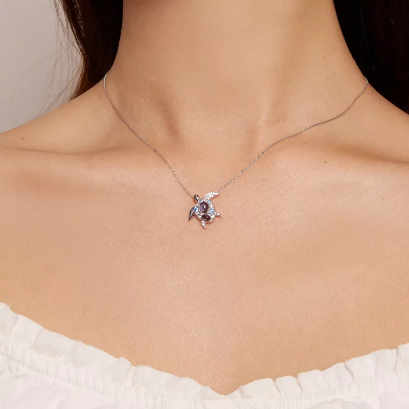 (imagen para) Collar estilo Pandora con tortuga marina - BSN331 - Ver 7