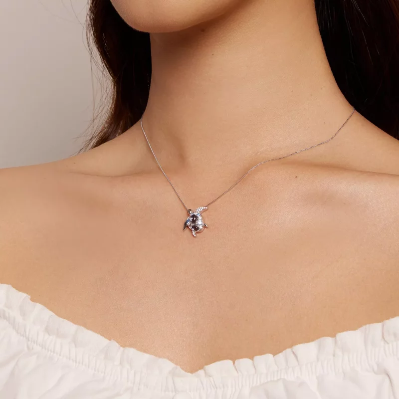 (imagen para) Collar estilo Pandora con tortuga marina - BSN331 - Ver 8