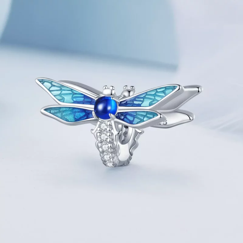 (imagen para) Encanto delicado de libélula al estilo de Pandora - BSC859 - Ver 2