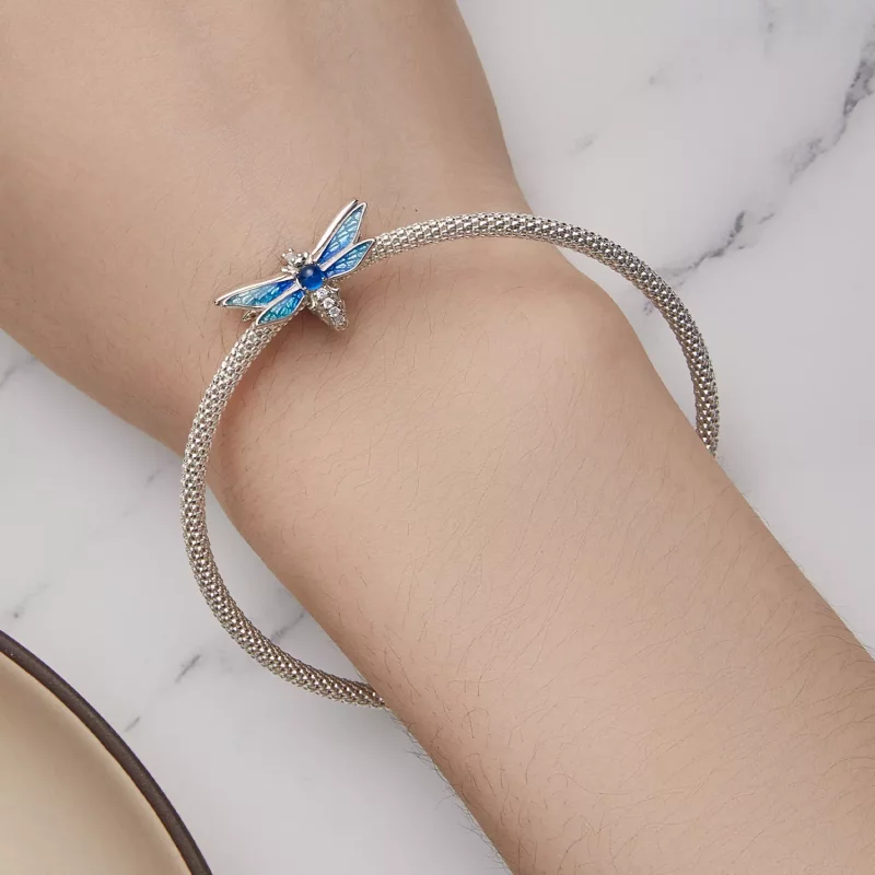 (imagen para) Encanto delicado de libélula al estilo de Pandora - BSC859 - Ver 6