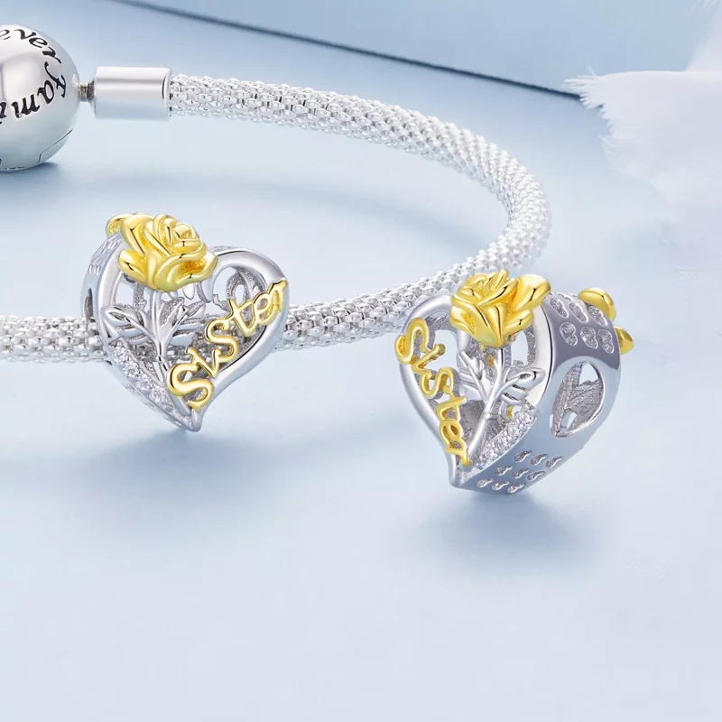 (imagen para) Encanto estilo Pandora para hermanas - BSC841 - Ver 4