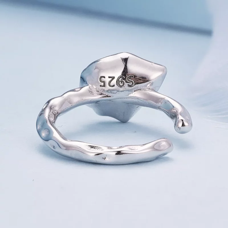 (imagen para) Estilo de Pandora - Pendiente de clip en forma de gota de agua azul - BSE846 - Ver 4
