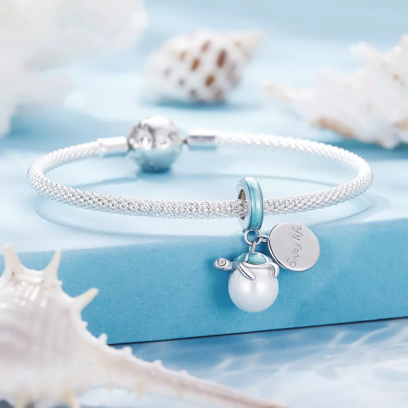 (imagen para) Estilo Pandora Disfruta la Vida de las Tortugas Marinas Colgante Encanto - SCC25 - Ver 3