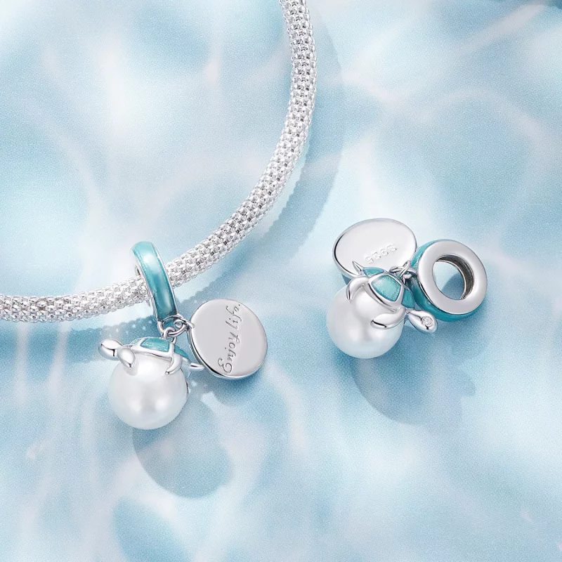 (imagen para) Estilo Pandora Disfruta la Vida de las Tortugas Marinas Colgante Encanto - SCC25 - Ver 4