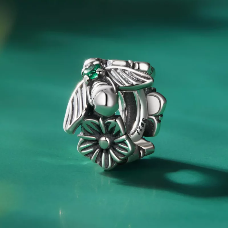 (imagen para) Pandora Estilo Abalorio Espaciador de Abeja de la Suerte - SCC2526 - Ver 2