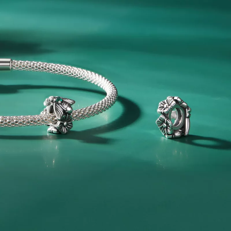 (imagen para) Pandora Estilo Abalorio Espaciador de Abeja de la Suerte - SCC2526 - Ver 4