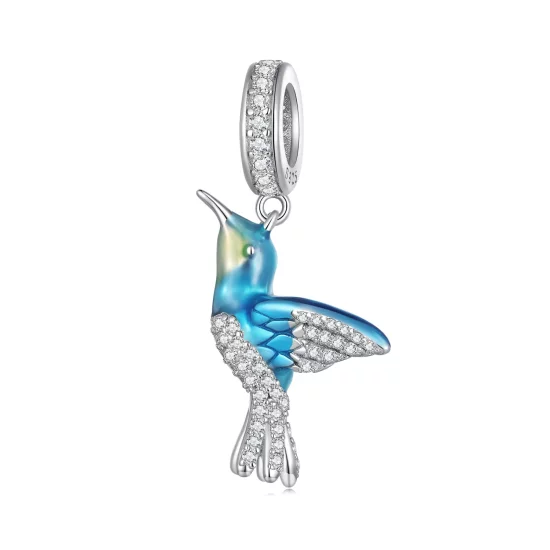 (imagen para) Pendiente Charm Pandora Style delicado de Martín Pescador - BSC858