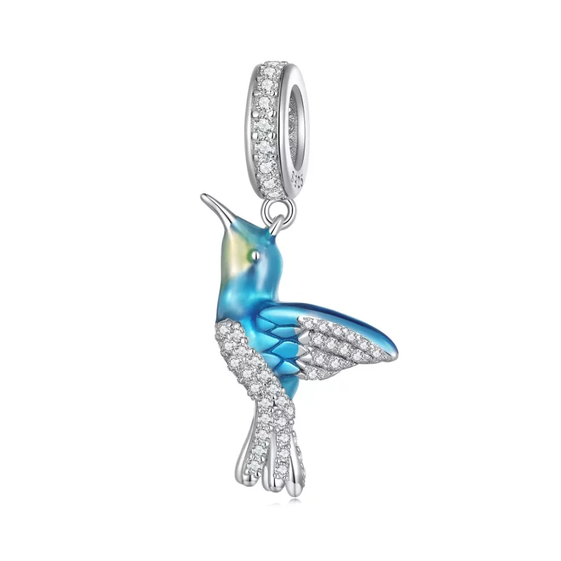 (imagen para) Pendiente Charm Pandora Style delicado de Martín Pescador - BSC858