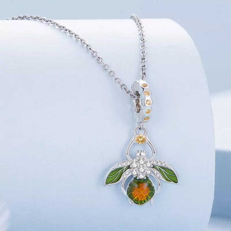 (imagen para) Pendiente de abeja de limón estilo Pandora - Encanto BSC882 - Ver 2