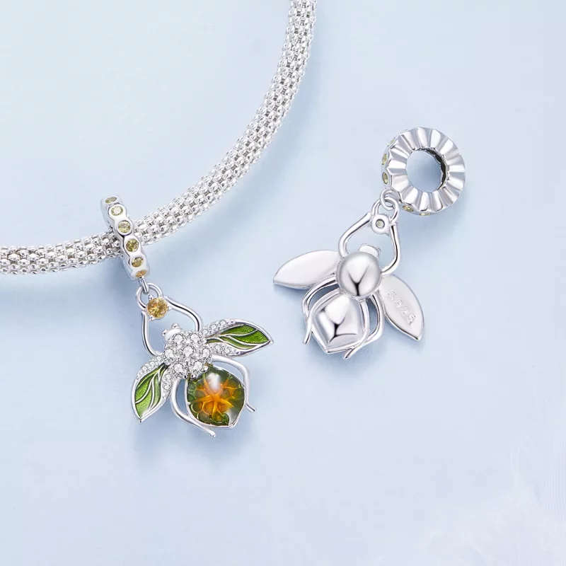 (imagen para) Pendiente de abeja de limón estilo Pandora - Encanto BSC882 - Ver 4