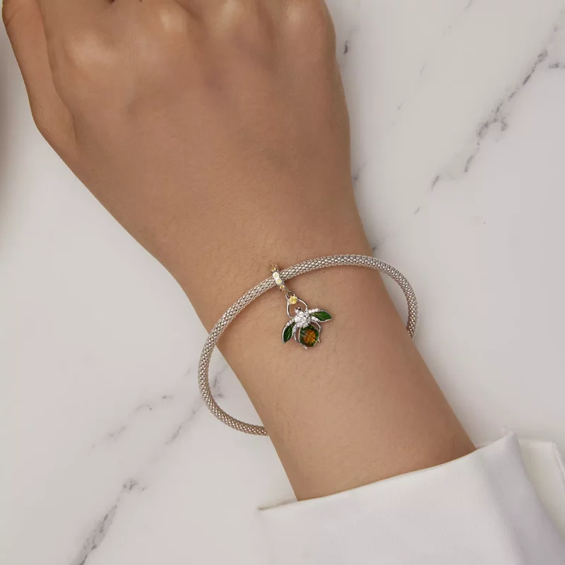 (imagen para) Pendiente de abeja de limón estilo Pandora - Encanto BSC882 - Ver 5