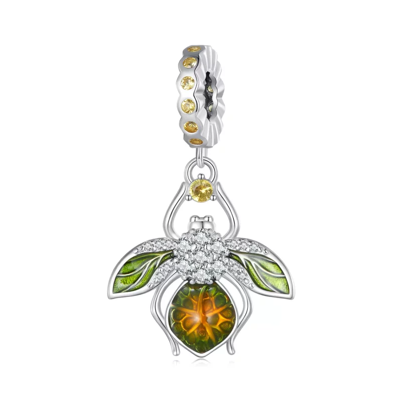 (imagen para) Pendiente de abeja de limón estilo Pandora - Encanto BSC882