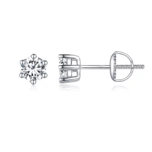Pendientes brillantes de estilo Pandora con circonitas - BSE615-4L (imagen para) Pendientes brillantes de estilo Pandora con circonitas - BSE615-4L