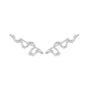 Pendientes de botón estilo Pandora con textura de líneas - SCE1599 (imagen para) Pendientes de botón estilo Pandora con textura de líneas - SCE1599