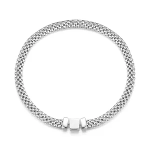 (imagen para) Pulsera de cadena tejida estilo Pandora - BSB124
