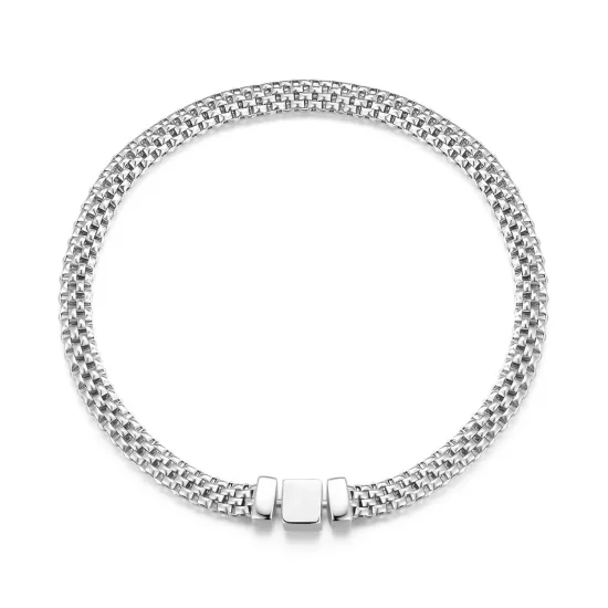 (imagen para) Pulsera de cadena tejida estilo Pandora - BSB124