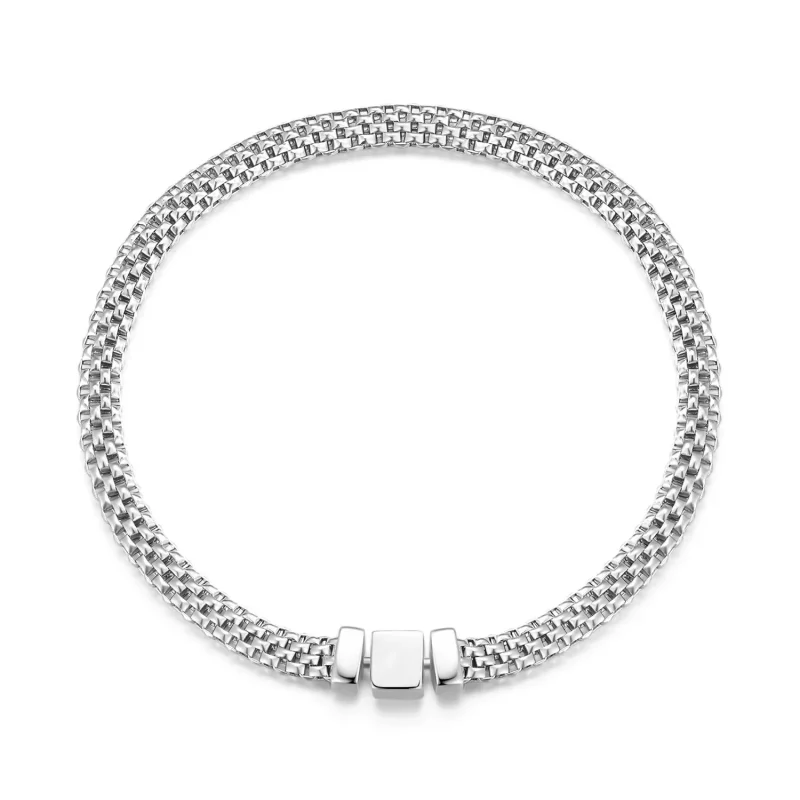 (imagen para) Pulsera de cadena tejida estilo Pandora - BSB124