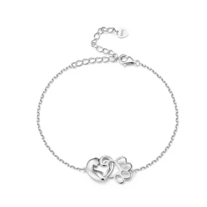 (imagen para) Pulsera de estilo Pandora con lindo gato - SCB253