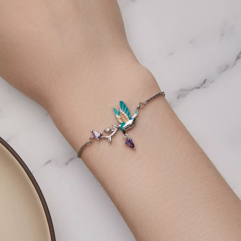 (imagen para) Pulsera de Estilo Pandora con Martín Pescador - BSB126 - Ver 5