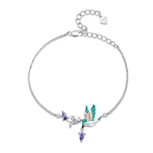 (imagen para) Pulsera de Estilo Pandora con Martín Pescador - BSB126