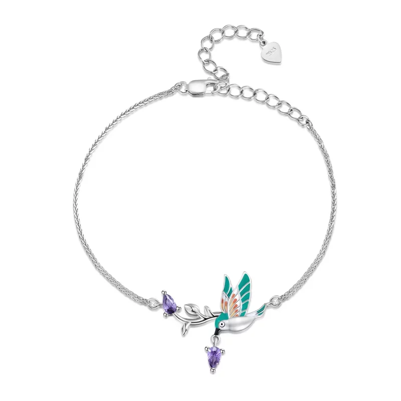 (imagen para) Pulsera de Estilo Pandora con Martín Pescador - BSB126