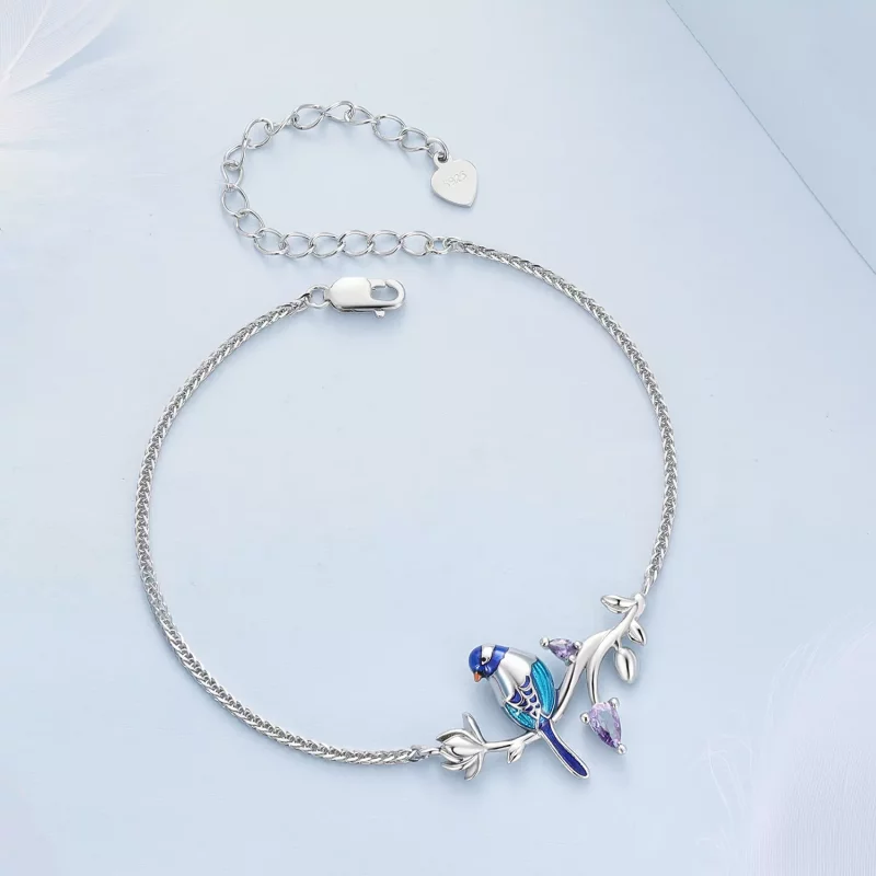 (imagen para) Pulsera de estilo Pandora con Martín Pescador - BSB127 - Ver 2