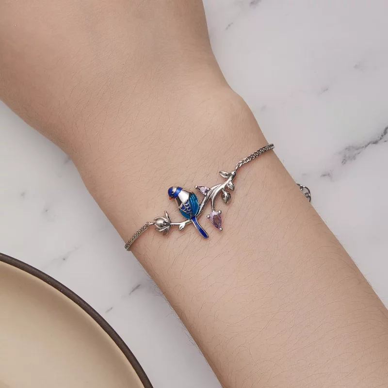 (imagen para) Pulsera de estilo Pandora con Martín Pescador - BSB127 - Ver 5