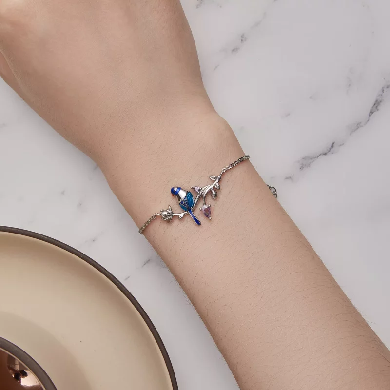 (imagen para) Pulsera de estilo Pandora con Martín Pescador - BSB127 - Ver 6