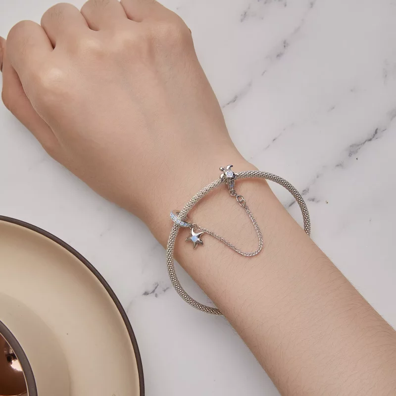 (imagen para) Pulsera de seguridad estilo Pandora con tema del mundo submarino - BSC870 - Ver 5