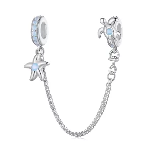 (imagen para) Pulsera de seguridad estilo Pandora con tema del mundo submarino - BSC870