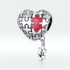Charm de plata estilo Pandora con autismo - SCC1635